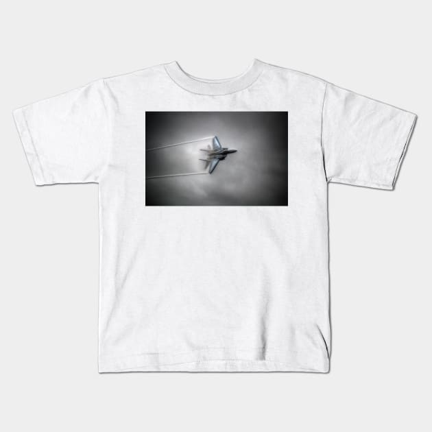 USAF F-15E Strike Eagle Pass Kids T-Shirt by Nigdaw